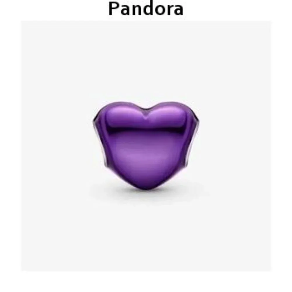 Pandora Purple Heart Charm Bracelet